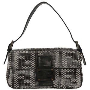 Fendi Gray Felt Zucca Baguette Handbag 2201-8BR600-WZP-089 177627